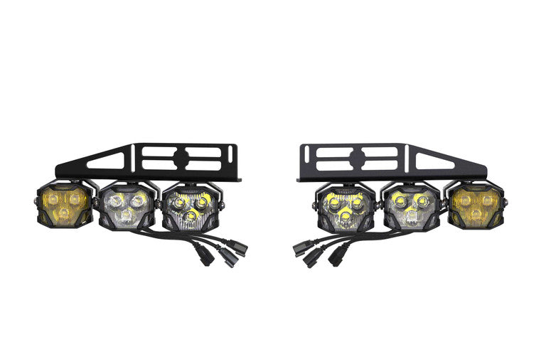 MORIMOTO 4BANGER LED TRIPLE FOG LIGHTS: FORD RAPTOR (2017-2020)