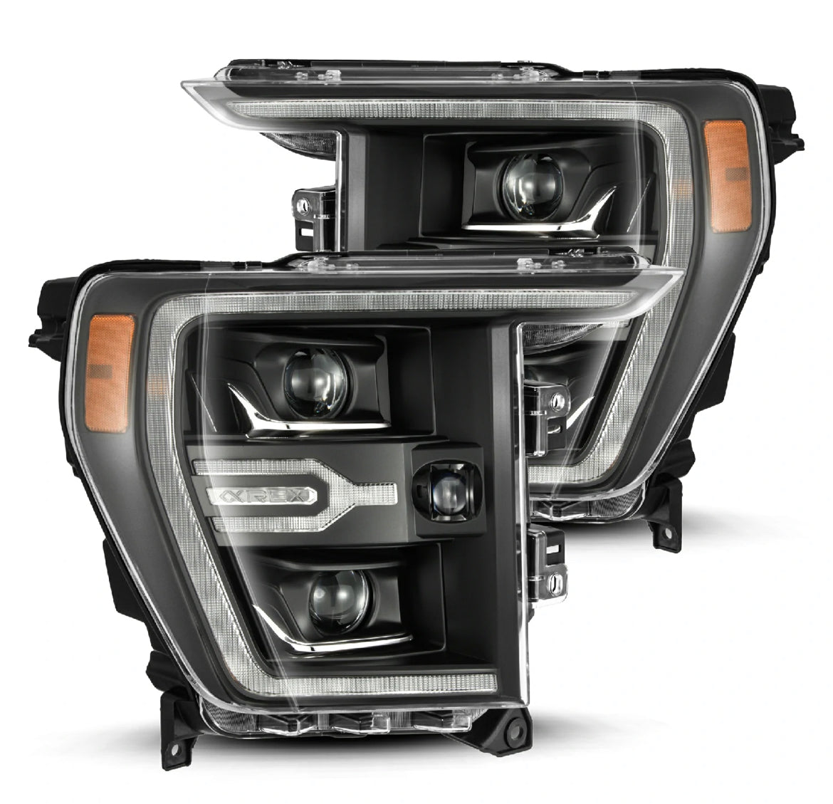 AlphaRex Luxx Series LED DRL LED Projector Headlights: Ford F150 (2021-2023)