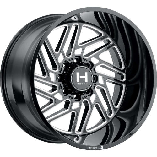 Hostile Jigsaw Black Milled 22x14 -76mm