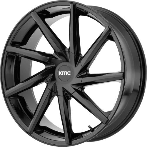 KMC KM705 Black 22x9 +30mm