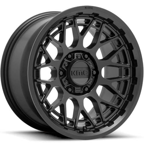 KMC KM722 Satin Black 17x8.5 +18mm