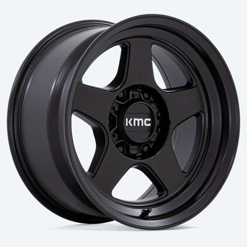 KMC KM728 Matte Black 17x8.5 -10mm