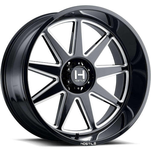 Hostile Omega Black Milled 22x10 -25mm