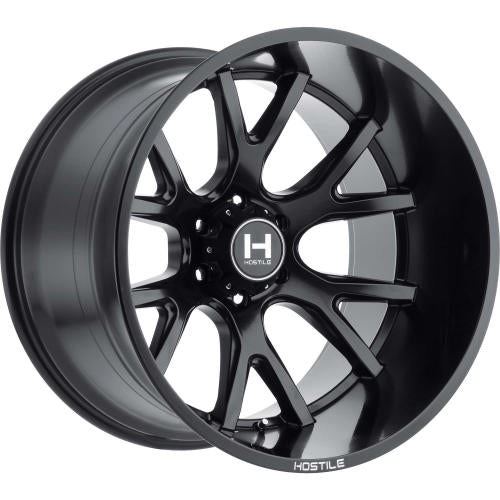 Hostile Rage Black 22x10 -25mm
