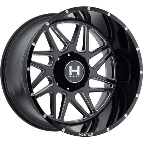 Hostile Sprocket Black Milled 22x10 -25mm