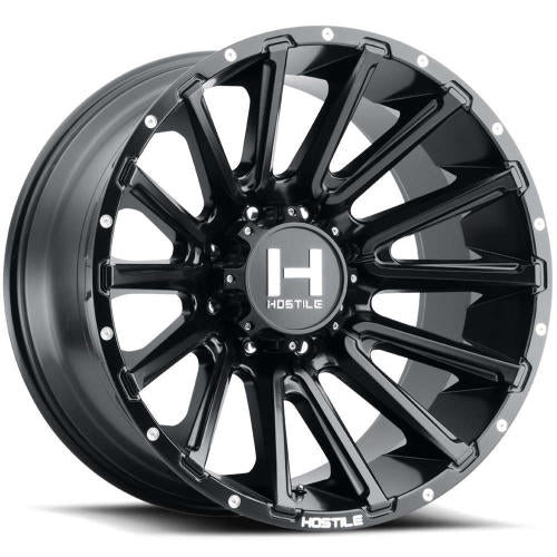 Hostile Typhoon Satin Black 20x10 -19mm
