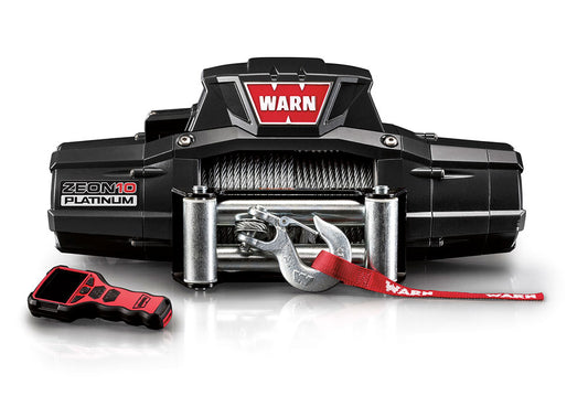 ZEON 10 Platinum includes 80' of 3/8" steel rope and roller fairlead and the advanced wireless remote.