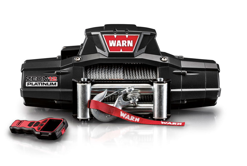 ZEON 12 Platinum includes 80' of 3/8" steel rope, roller fairlead and the Advanced Wireless Remote