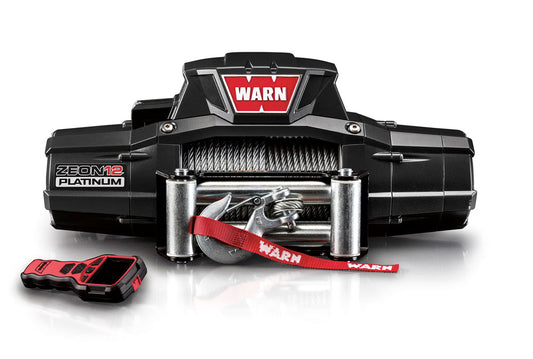 ZEON 12 Platinum includes 80' of 3/8" steel rope, roller fairlead and the Advanced Wireless Remote