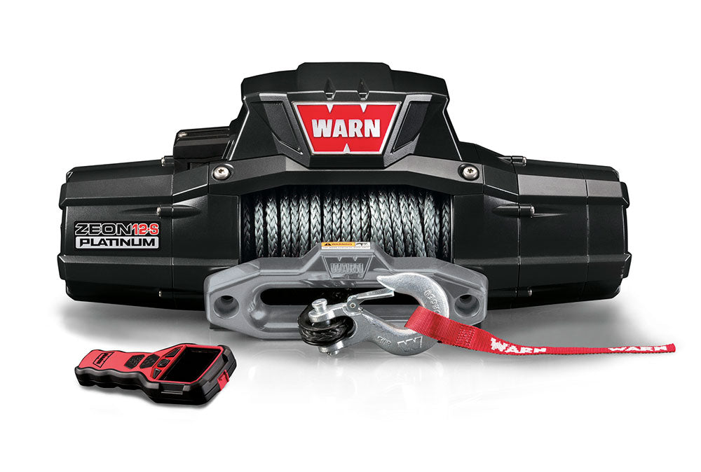 ZEON 12-S Platinum includes 80' of 3/8" Spydura Pro synthetic rope, polished aluminum hawse fairlead and the Advanced Wireless Remote