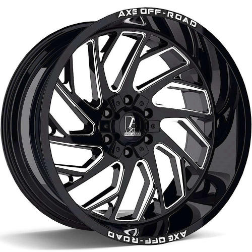 Axe Offroad Zeus Black Milled 20x10 -19mm