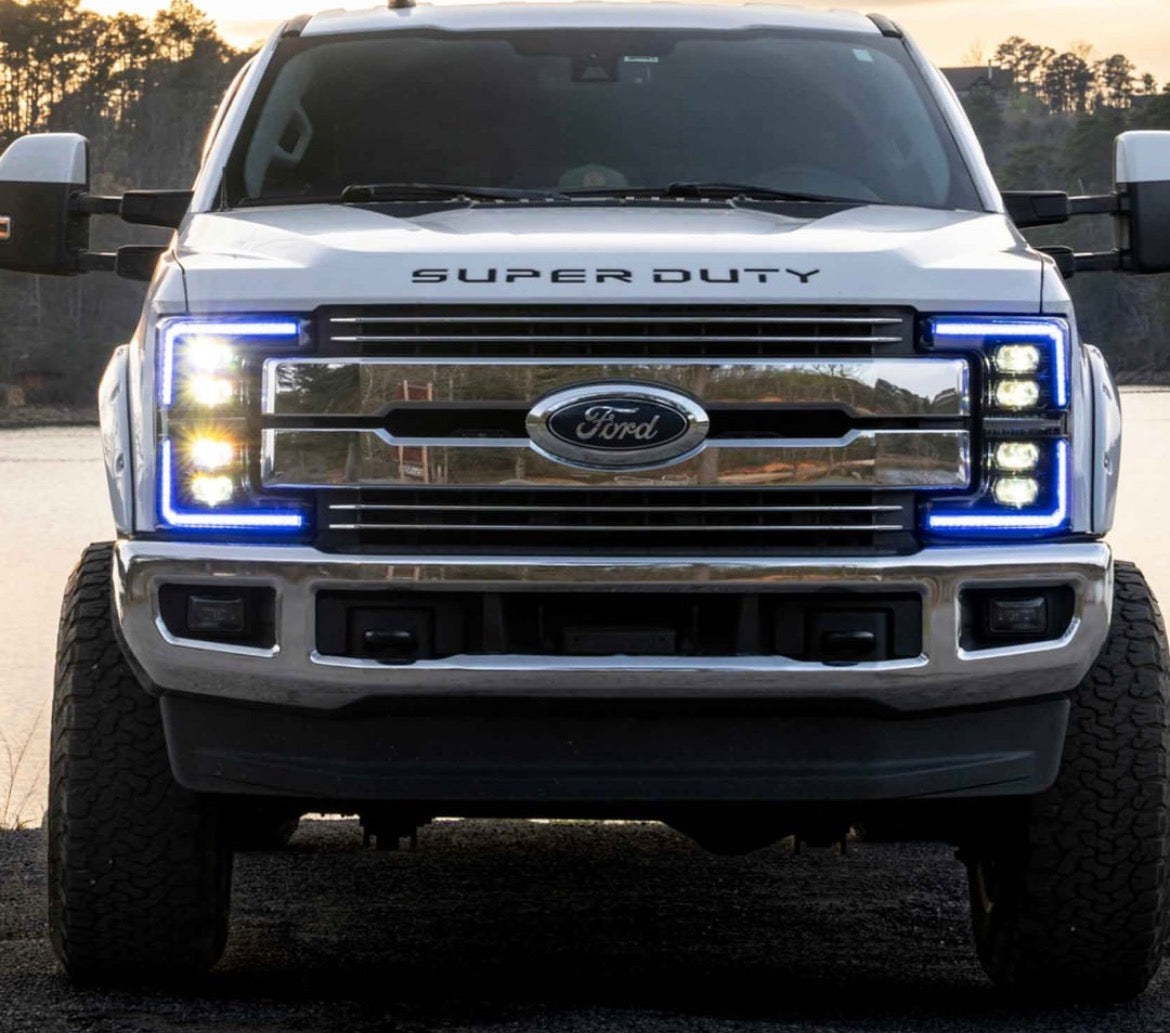 Morimoto XRGB EVO LED Projector Headlights : 2017-2019 Ford F250/F350/F450 Super Duty