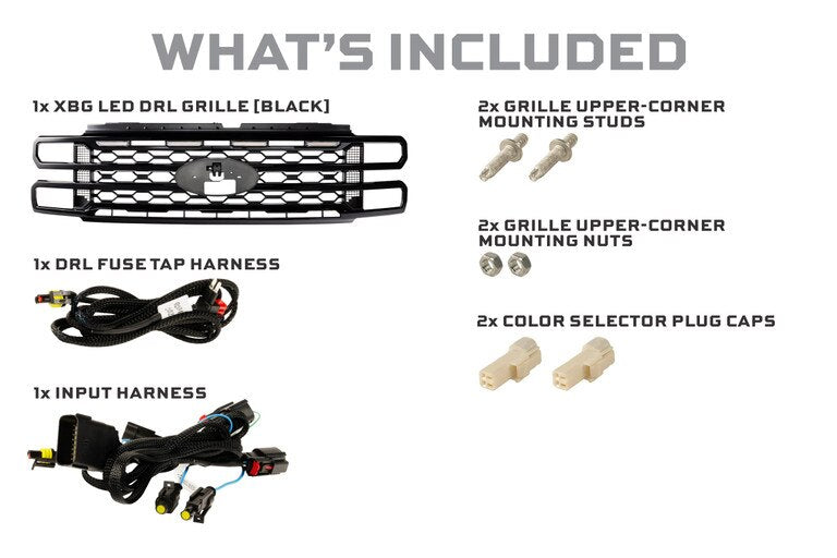 2023-2026 Ford F250/F350/F450 Super Duty MORIMOTO XBG LED DRL GRILLE