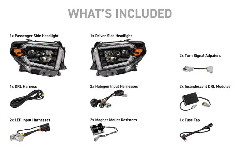 Morimoto XB EVO Hybrid LED Projector Headlights: Toyota Tundra 2014-2021