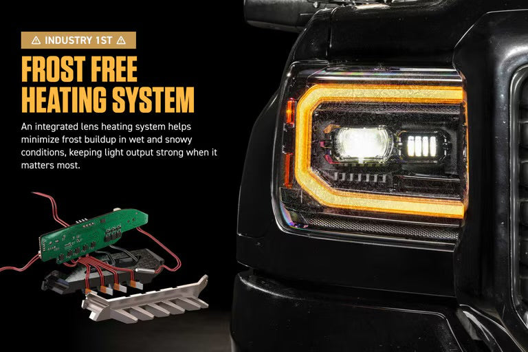 Morimoto XB Evo LED Projector Headlights: GMC Sierra 2014-2018 1500 2015-2019 HD 2500/3500