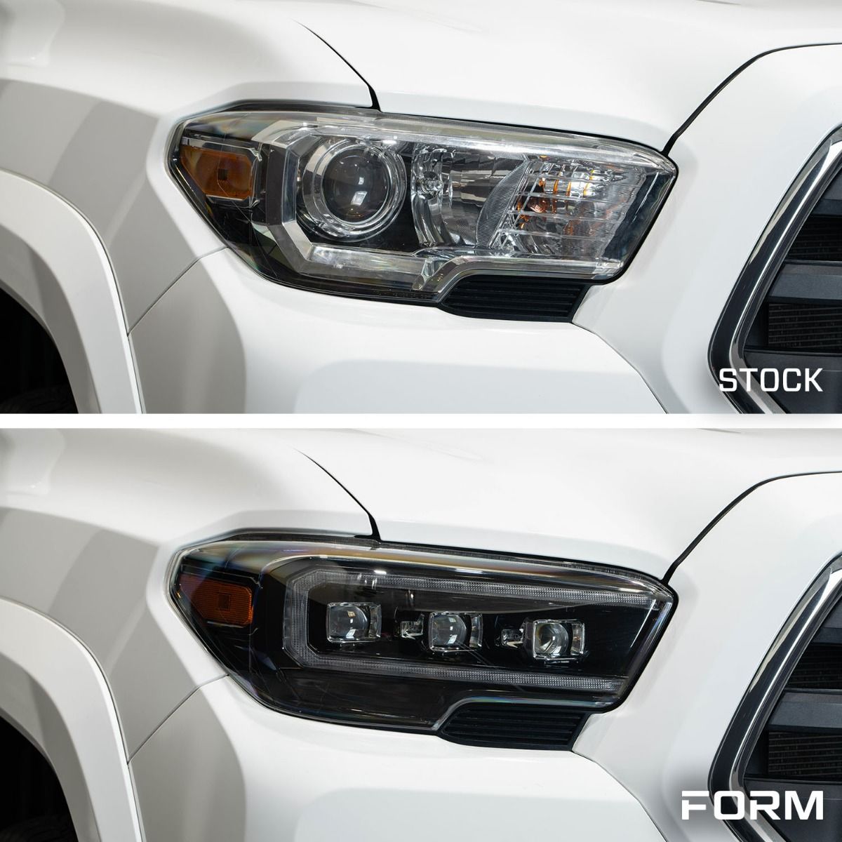 2016-2023 Toyota Tacoma Form Lighting Sequential Amber DRL LED Projector Headlights
