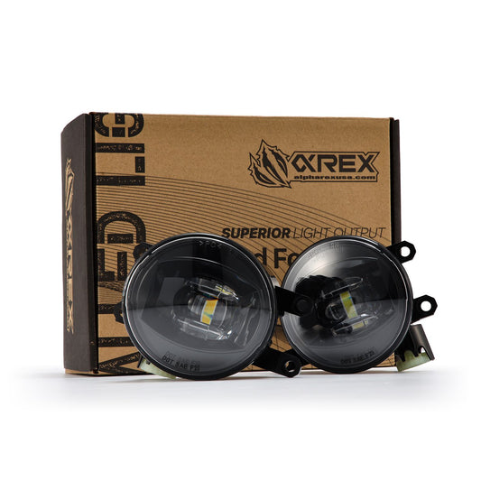 2010-2024 4runner, 2012-2023 Tacoma, 2014-2021 Tundra Alpharex Double Tap Dual Color 3000k/6500k LED Projector Fog Lights Toyota