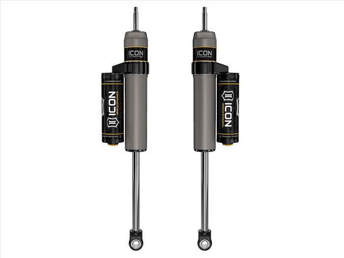 ICON 2005-2024 Ford F-250/F-350 Super Duty 4WD, 7” Lift, Front, V.S. 2.5 Aluminum Series Shock Absorbers, Piggyback Reservoir, Pair