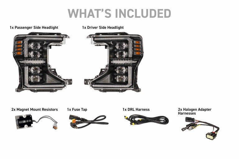 Morimoto XB EVO HYBRID LED Projector Headlights : 2020-2022 Ford F250/F350/F450 Super Duty