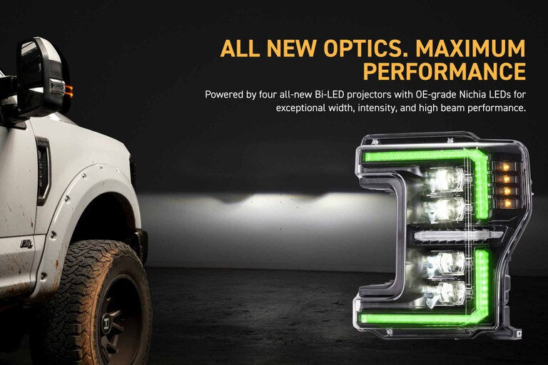 Morimoto XRGB EVO LED Projector Headlights : 2017-2019 Ford F250/F350/F450 Super Duty