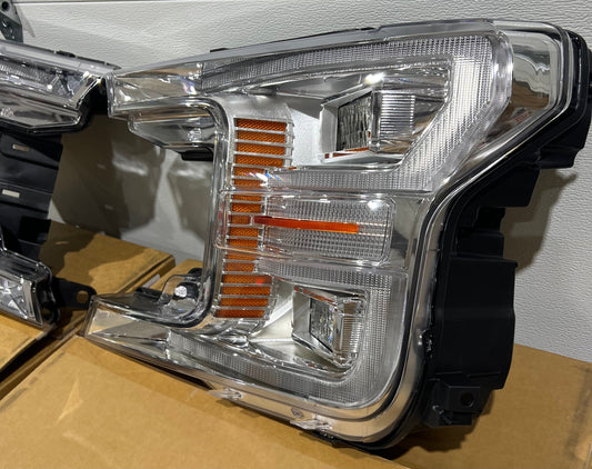 2018-2020 Ford F150 LED HeadLights (Chrome)