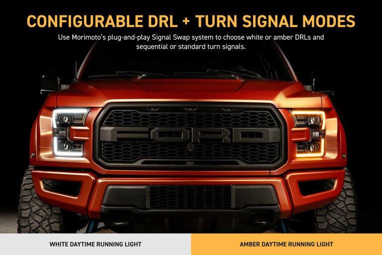 Morimoto XB Evo LED Projector Headlights: Ford F150 2015-2017