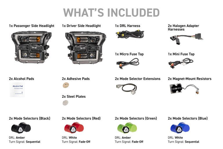 Morimoto XB Evo LED Projector Headlights: Ford F150 2015-2017