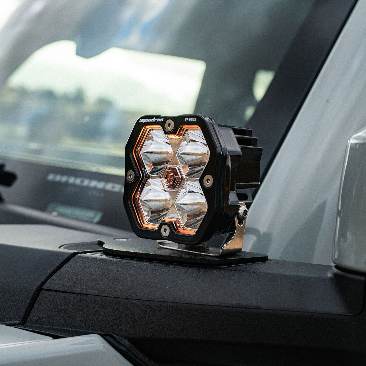 2021-2026 Ford Bronco and Bronco Raptor Baja Designs Squadron 2.0 A-Pillar Ditch Light Kit