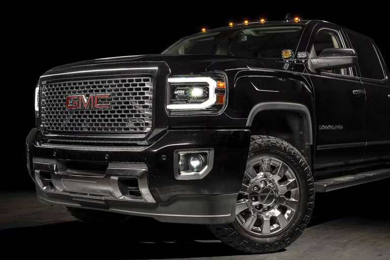 Morimoto XB Evo Hybrid LED Projector Headlights: GMC Sierra 2014-2018 1500 2015-2019 HD 2500/3500