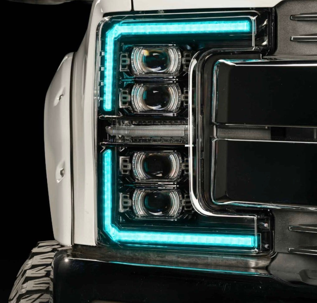 Morimoto XRGB EVO LED Projector Headlights : 2017-2019 Ford F250/F350/F450 Super Duty