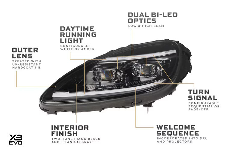CHEVROLET CORVETTE C6 (2005-2013): MORIMOTO XB EVO LED HEADLIGHTS