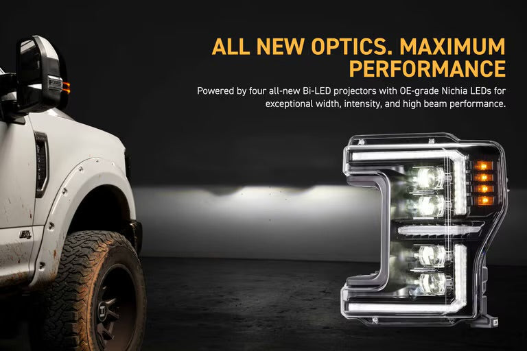 Morimoto XB EVO LED Projector Headlights : 2017-2019 Ford F250/F350/F450 Super Duty