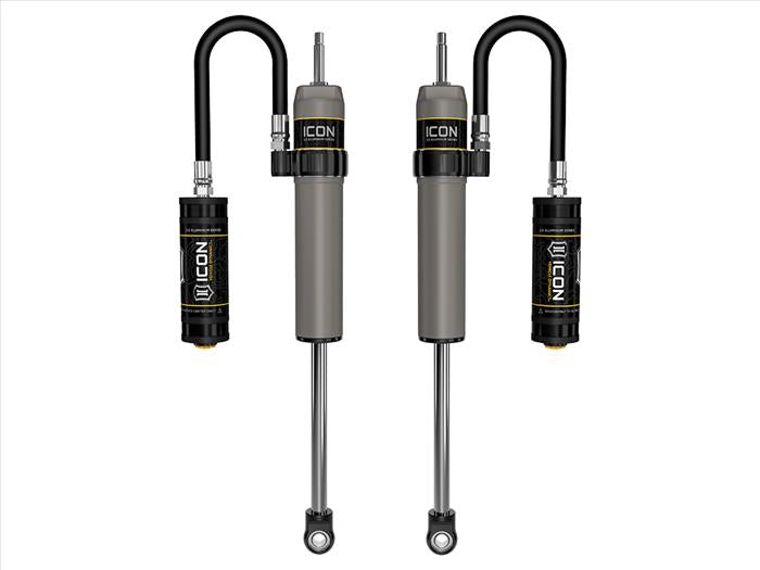 ICON 2023-2024 Ford F-250/F-350 Super Duty 4WD, 4.5” Lift, Front, V.S. 2.5 Aluminum Series Shocks, Remote Reservoir, Pair