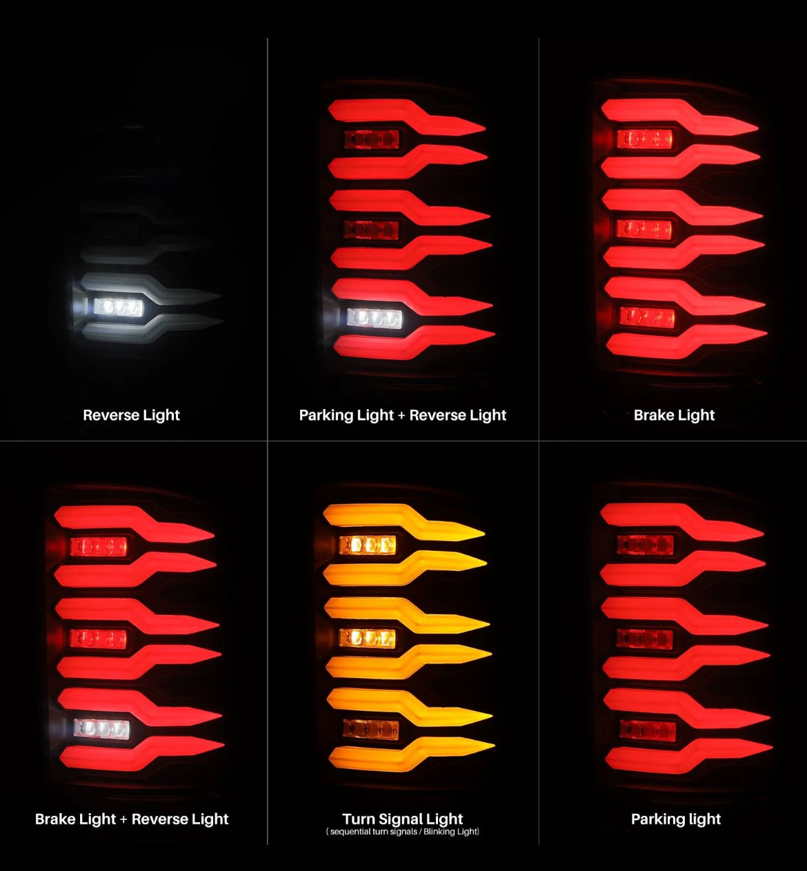 GMC Sierra (2007-2013): ALPHAREX LUXX LED TAIL LIGHTS