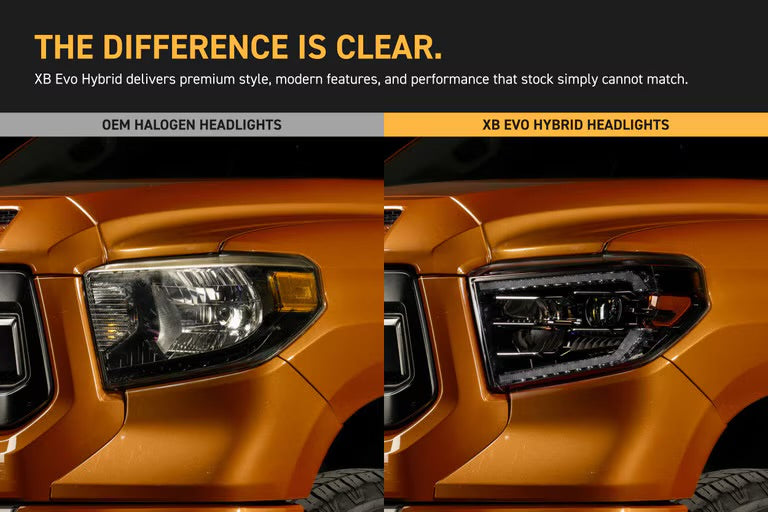 Morimoto XB EVO Hybrid LED Projector Headlights: Toyota Tundra 2014-2021