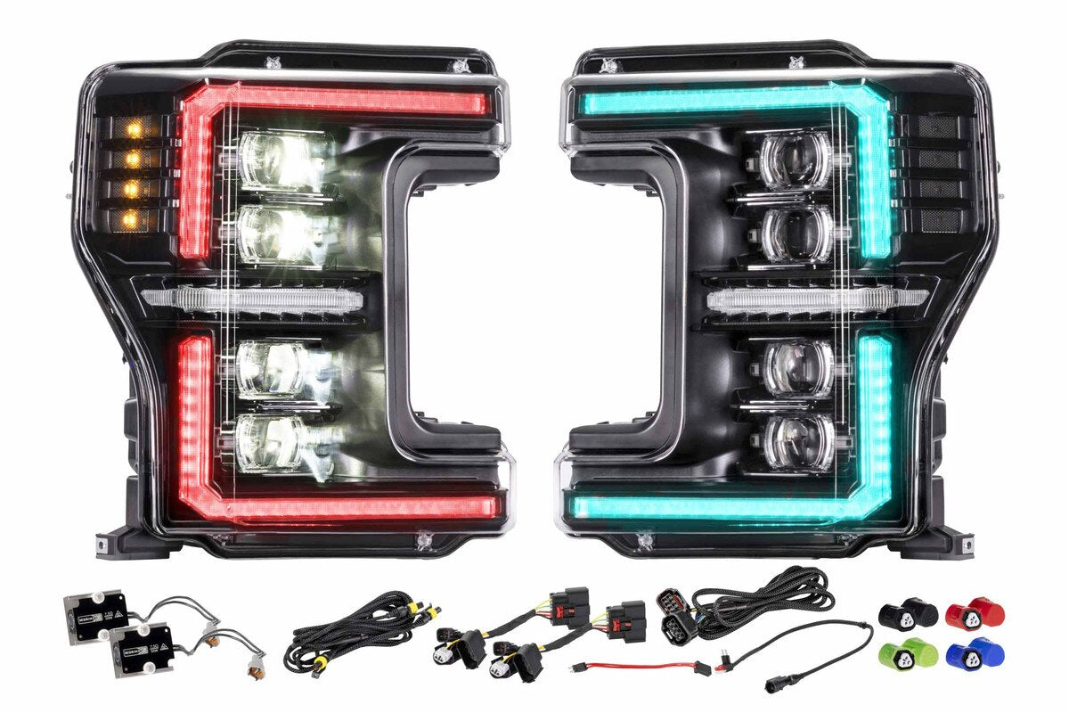 Morimoto XRGB EVO LED Projector Headlights : 2017-2019 Ford F250/F350/F450 Super Duty