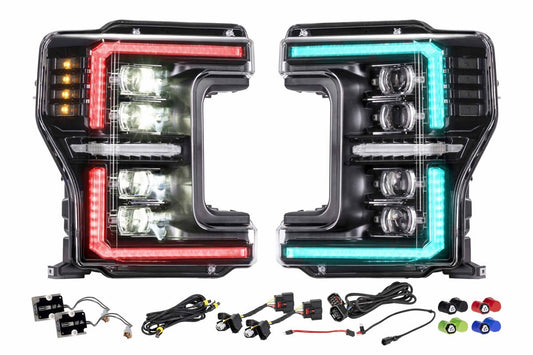 Morimoto XRGB EVO LED Projector Headlights : 2017-2019 Ford F250/F350/F450 Super Duty