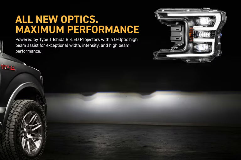 Morimoto XB Evo LED Projector Headlights: Ford F150 2018-2020