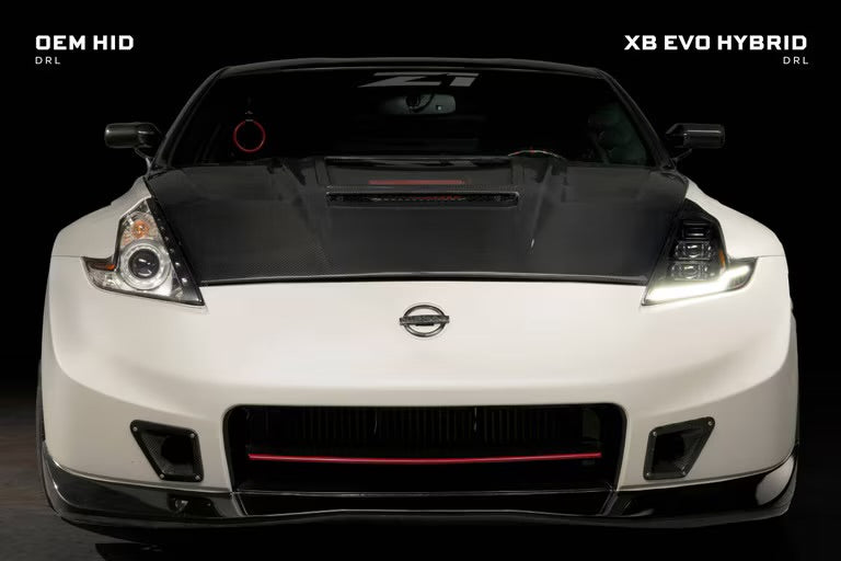 Morimoto XB Evo Hybrid LED Projector Headlights: Nissan 370Z 2009-2021