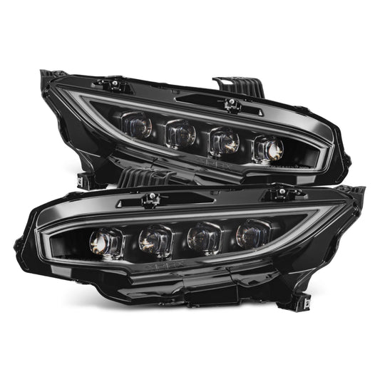 2016-2021 Honda Civic Alpharex NOVA-Series LED Projector Headlights