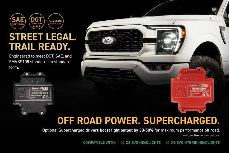 Morimoto XB Evo Hybrid LED Projector Headlights: Ford F150 2021-2023