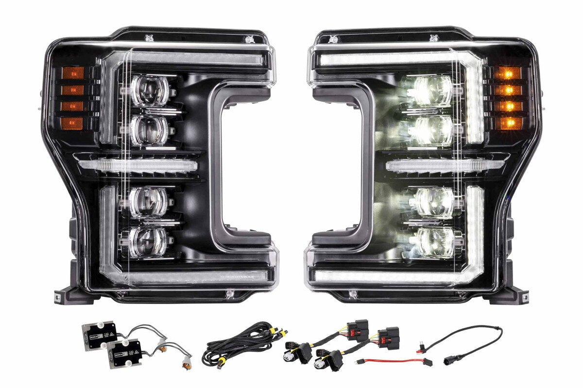 Morimoto XB EVO HYBRID LED Projector Headlights : 2017-2019 Ford F250/F350/F450 Super Duty
