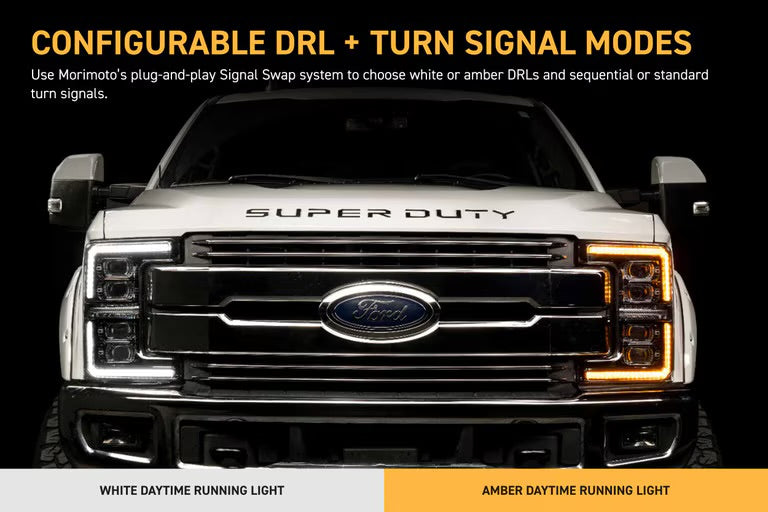 Morimoto XB EVO LED Projector Headlights : 2017-2019 Ford F250/F350/F450 Super Duty
