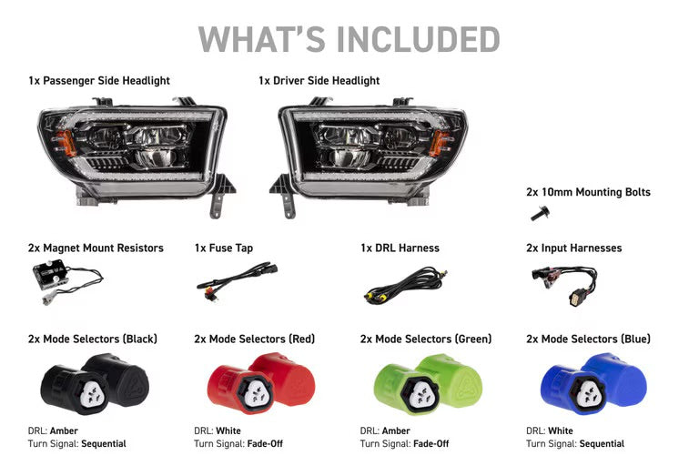 Morimoto XB EVO LED Projector Headlights: Toyota Tundra 2007-2013