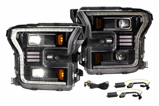 Morimoto XB Hybrid LED Projector Headlights: Ford F150 2015-2017