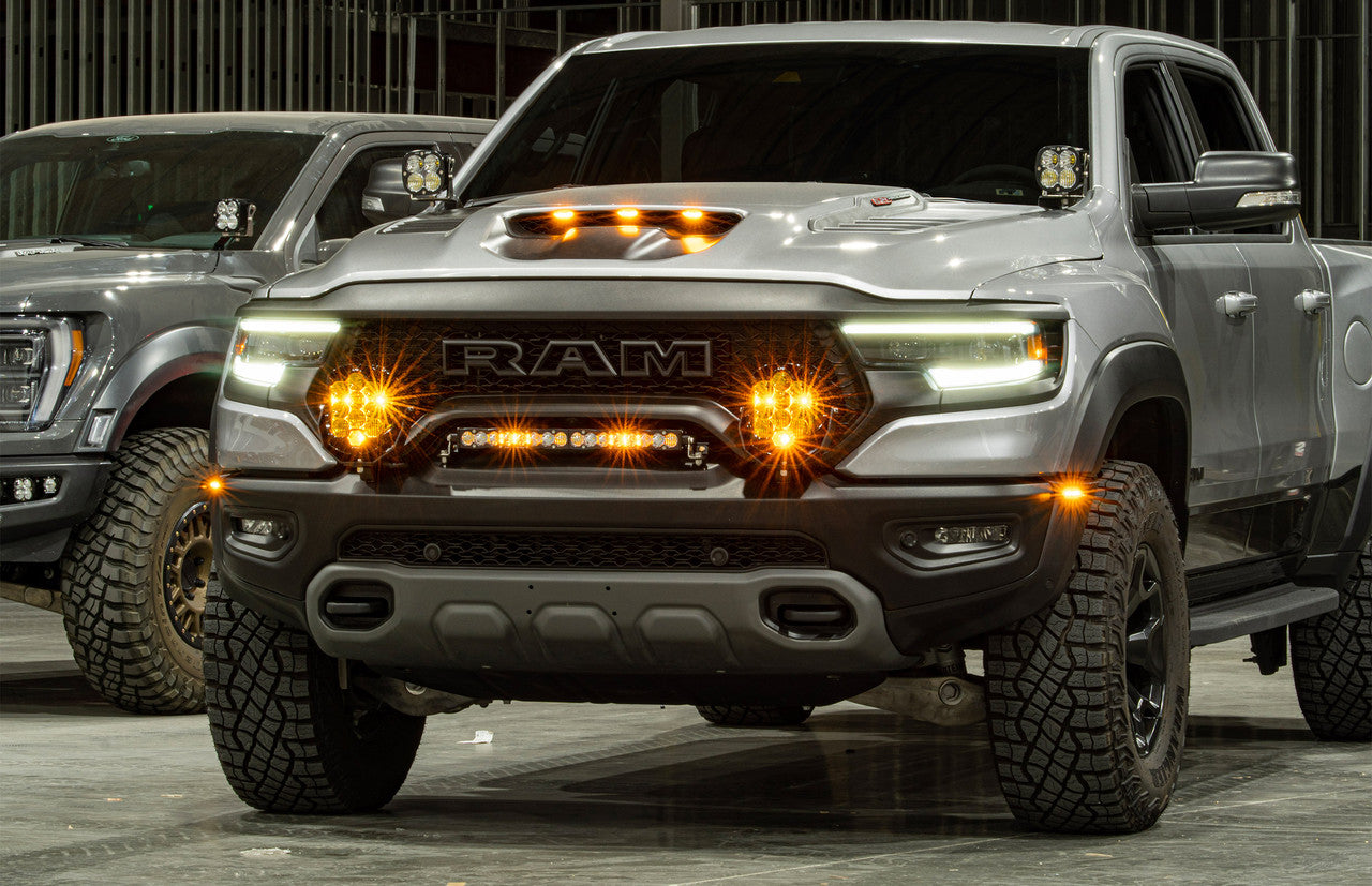 BAJA DESIGNS XL A-PILLAR LED SYSTEM: RAM 1500 TRX/REBEL (2021-2024)