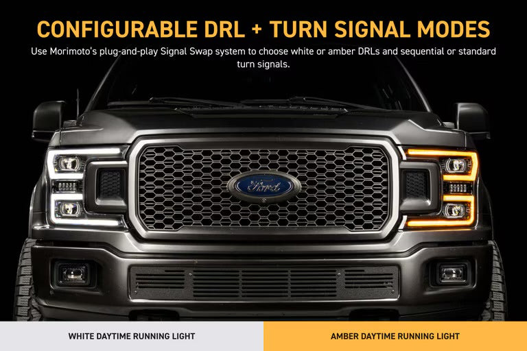 Morimoto XB Evo LED Projector Headlights: Ford F150 2018-2020