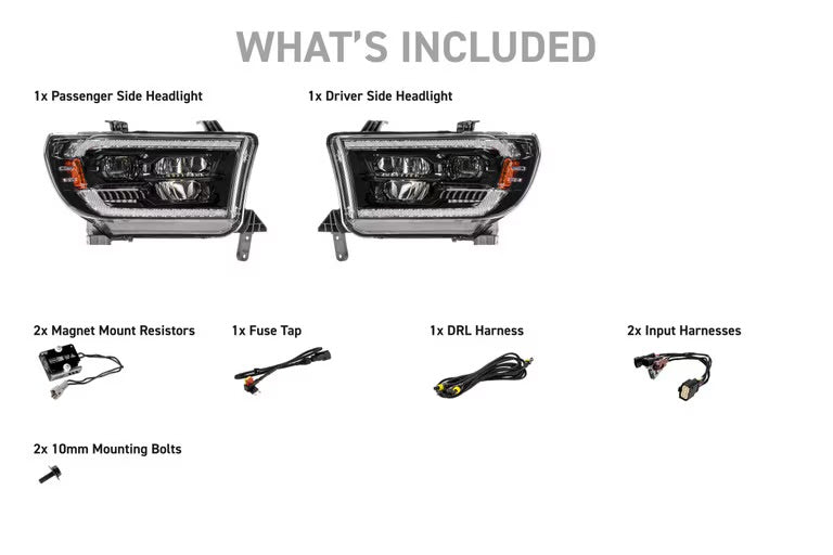 Morimoto XB EVO Hybrid LED Projector Headlights: Toyota Tundra 2007-2013