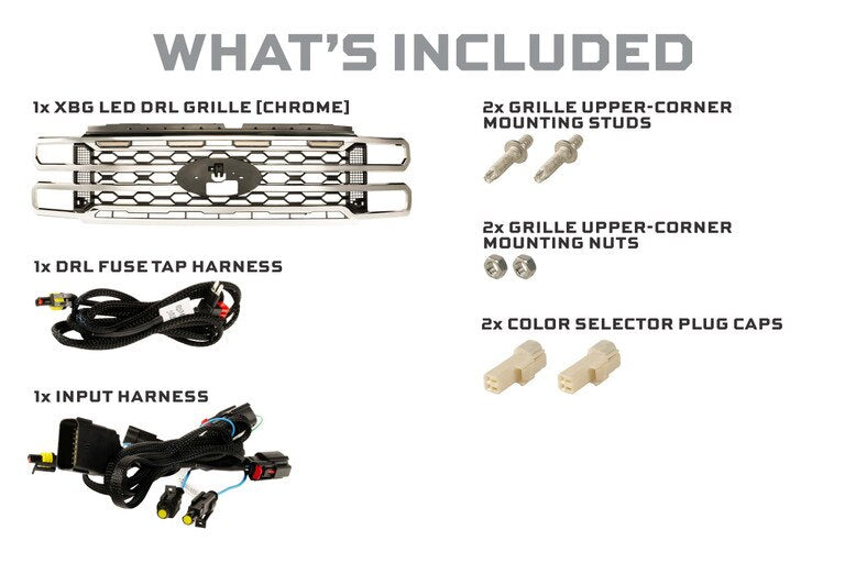 2023-2026 Ford F250/F350/F450 Super Duty MORIMOTO XBG LED DRL GRILLE
