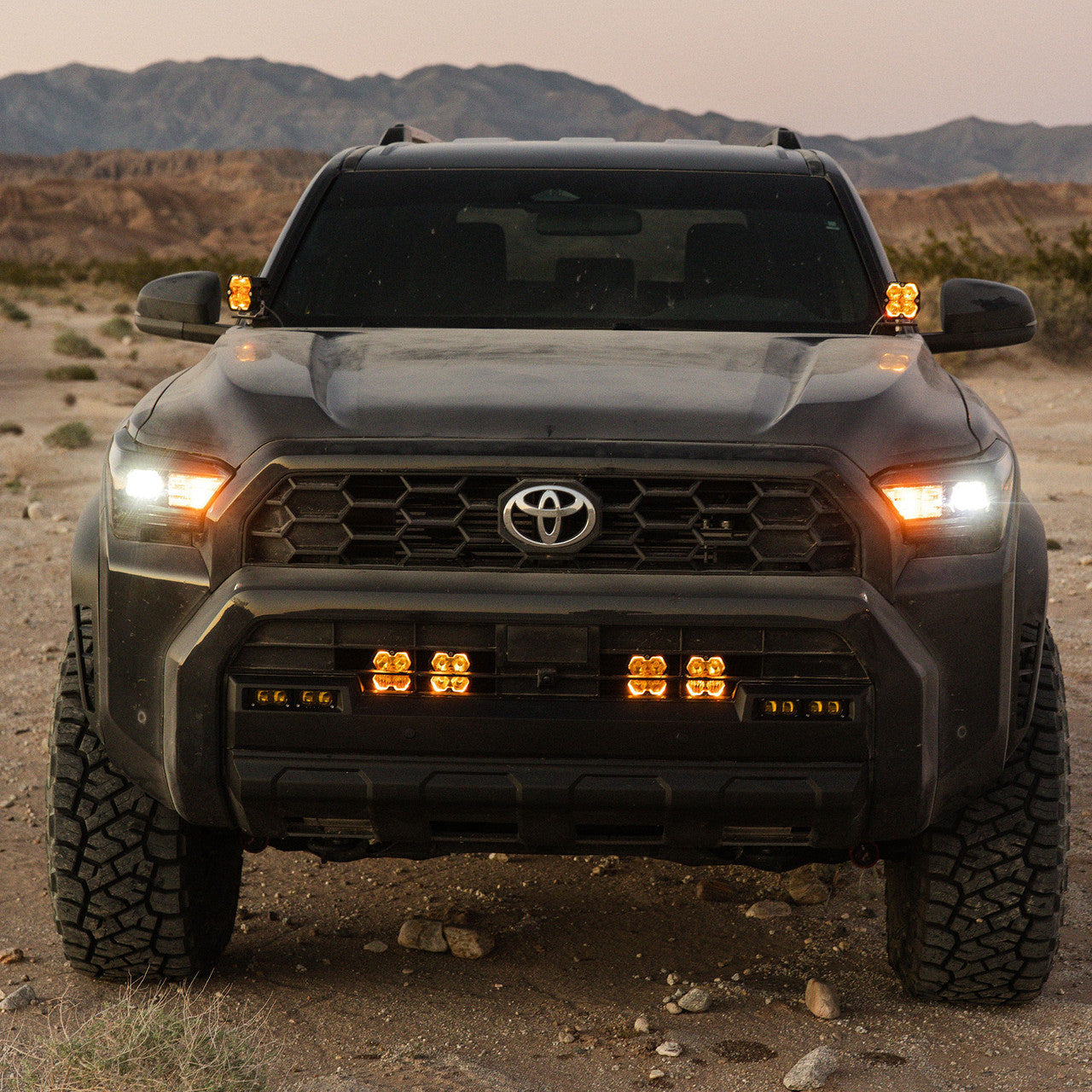 2025-2026 Toyota 4Runner Baja Designs Squadron 2.0 Behind The Grille Light Kit